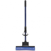 Швабра ПВА с насадкой, телескопическая рукоятка 110 см