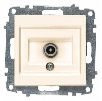 Розетка Zena TV скрытой установки, жемчуг (без рамки)