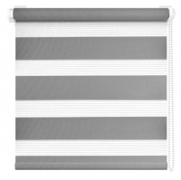 Рулонная штора Мидлайт День-Ночь 43х150 см, Светло-серый