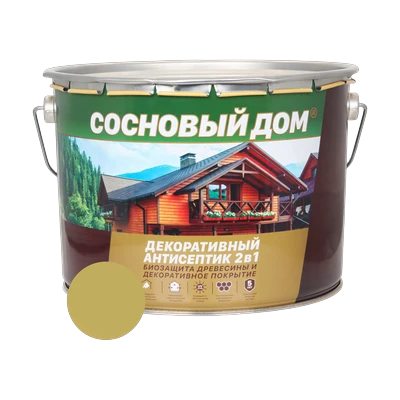 Состав декоративно-защитный Сосновый дом для древесины, калужница 2,7 л