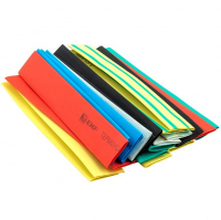 Набор термоусадочной трубки EKF ТУТ:10/5 7 цветов по 3 шт, 100 мм