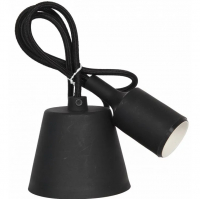 Патрон In Home Е27 силиконовый со шнуром 1 м, черный