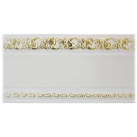 Карниз Ажур 2-х рядный 2 м, Белое золото (прямой)