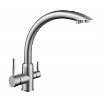 Смеситель для кухни Vieir V15024 под фильтр, нержавеющая сталь