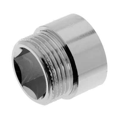 Гайка удлинительная  1/2" х  15 мм, хром