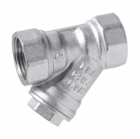 Фильтр латунный косой  1/2" гайка/гайка