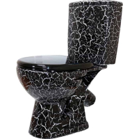 Унитаз-компакт Уют Rosa, черный кракелюр