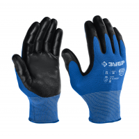 Перчатки Зубр Мастер маслостойкие с нитриловым покрытием XL (11276)