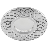 Спот Feron GS-M388S серебро