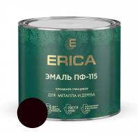 Эмаль алкидная ПФ-115 Erica, шоколадная 1,8 кг