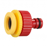 Адаптер трехразмерный с внутренней резьбой 1/2"х3/4"х1" штуцерный, Grinda