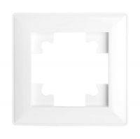 Рамка Stekker Катрин 1-местная, белая (PFR00-7001-01)