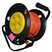 Удлинитель на катушке 4 гнезда, Jett (25 м) 