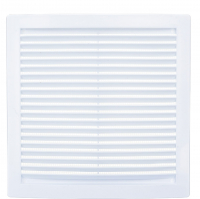 Решетка вентиляционная 200х200 мм с сеткой, белая