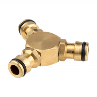 Тройник Grinda латунный, штуцерный