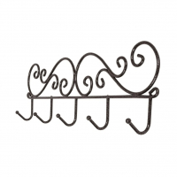 Вешалка настенная ВН276К Кружева 5 крючков, коричневый