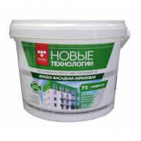 Краска Новые Технологии ВД-АК-1180 фасадная  супербелая (3,0 кг)