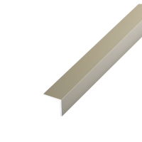 Угол алюминиевый равнополочный 25х25х1,2 мм (2,7 м), Шампань анод