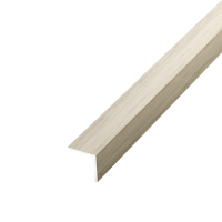 Угол алюминиевый равнополочный 25х25х1,2 мм (2,7 м), Клен беленый