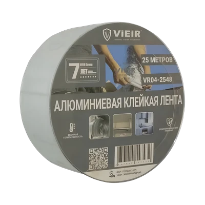 Лента клейкая алюминиевая Vieir 48 мм х 25 м (VR04-2548)