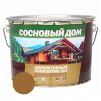 Состав декоративно-защитный Сосновый дом для древесины, орегон 9 л