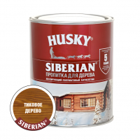 Пропитка для дерева Husky Siberian полуматовая, тиковое дерево (0,9 л)