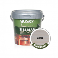 Эко-лазурь для дерева Husky Siberian полуматовая, антик (0,9 л)