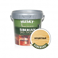 Эко-лазурь для дерева Husky Siberian полуматовая, бесцветный (0,9 л)