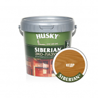 Эко-лазурь для дерева Husky Siberian полуматовая, кедр (0,9 л)