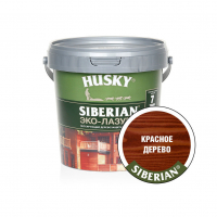 Эко-лазурь для дерева Husky Siberian полуматовая, красное дерево (0,9 л)