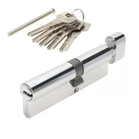 Цилиндровый механизм (личинка) 100 мм Avers ZM-100(45C/55)-C-CR ключ/вертушка,хром