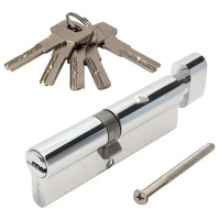 Цилиндровый механизм (личинка) 100 мм Avers ZM-100(45/55C)-C-CR ключ/ вертушка,хром