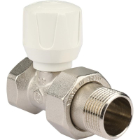 Вентиль для радиатора прямой 3/4" с американкой