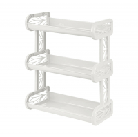 Полка для ванной Keeplex Regular 3-х ярусная навесная, белое облако