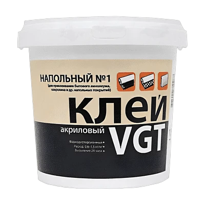 Клей акриловый напольный №1 Эконом, VGT (1,5 кг)