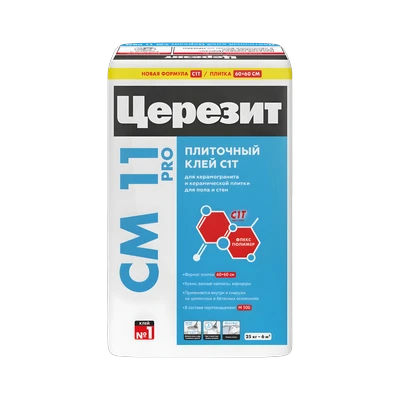 Клей Ceresit (Церезит) CM11 для керамогранита и плитки 25 кг