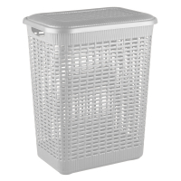Корзина для белья 420х310х560 мм, светло-серый (50 л)