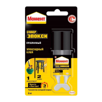 Клей Супер Эпокси прозрачный, Момент (6 мл) 