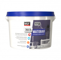 Эмаль акриловая VGT ВД-АК-1179 Супербелая матовая 1,5 кг