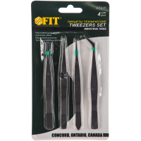 Пинцеты нержавеющие набор (4 шт)