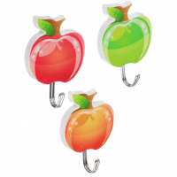 Крючки самоклеящиеся Яблоки, 3 шт