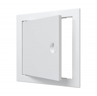 Лючок пластиковый 20х20 см с ручкой, белый (Л2020Р)