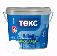 Краска Текс Профи для стен и потолков Моющаяся, белый база А 9 л