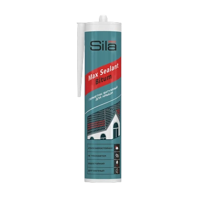 Герметик Sila Pro Max Sealant Bitum битумный для крыши (280 мл)