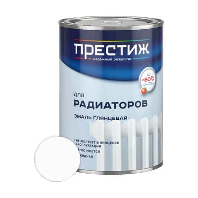 Эмаль для радиаторов Престиж алкидная, Белая 0,9 кг