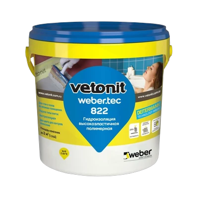 Гидроизоляция Vetonit (Ветонит) Тек 822 розовая (1,2 кг)