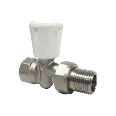 Вентиль для радиатора прямой 1/2" с американкой