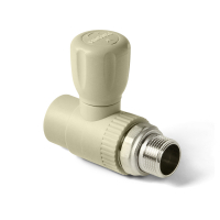 Кран для радиатора вентильный прямой 20х1/2" Pro Aqua