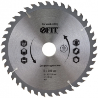 Диск пильный по дереву FIT 200х30/25,4 мм 40 зубьев