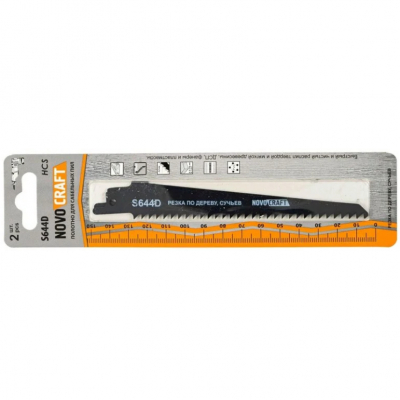  Пилка для сабельной пилы по <b>дереву</b> NovoCraft S644D 150х130 мм (2 шт)